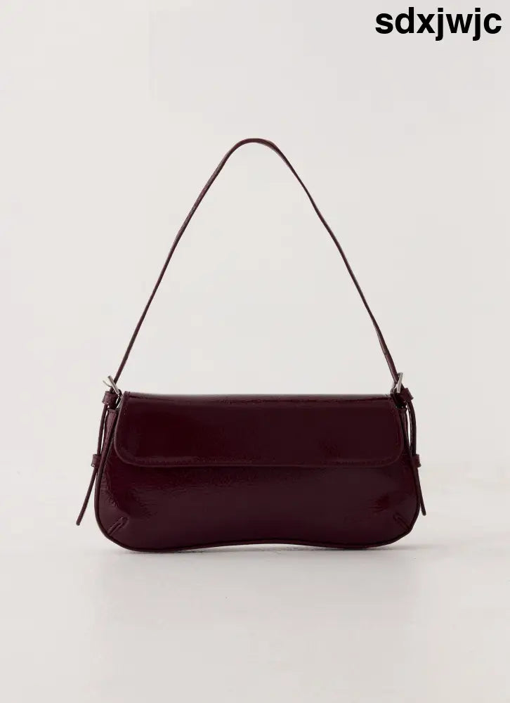 Amoretta Heart Bag - Maroon - Maroon / One Size - Bags & Wallets
