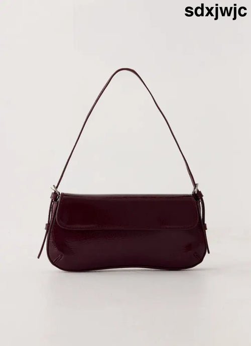 Amoretta Heart Bag - Maroon - Maroon / One Size - Bags & Wallets