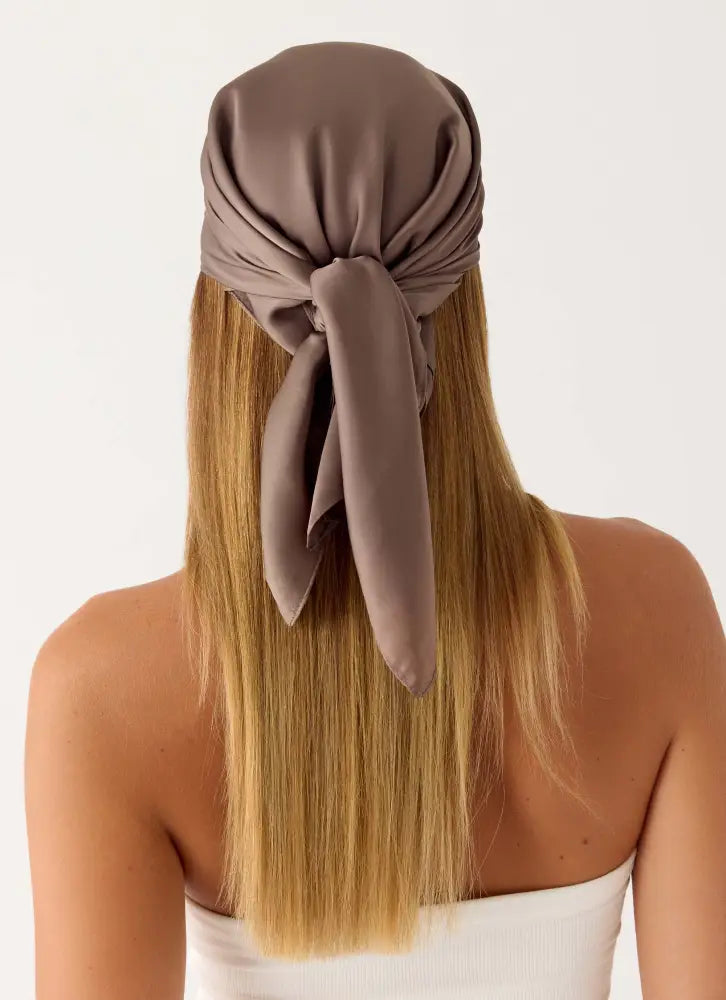 Lover Vibes Head Scarf - Chocolate - Chocolate / One Size - Hair Accessories